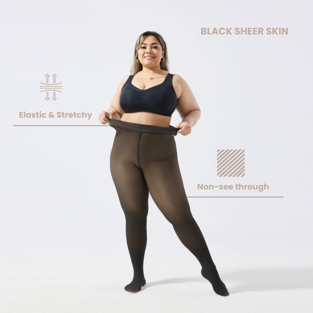 Norella Plus-Size Sherpa Tights